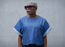 Load image into Gallery viewer, 'Audrey' Denim (CROP TOP)