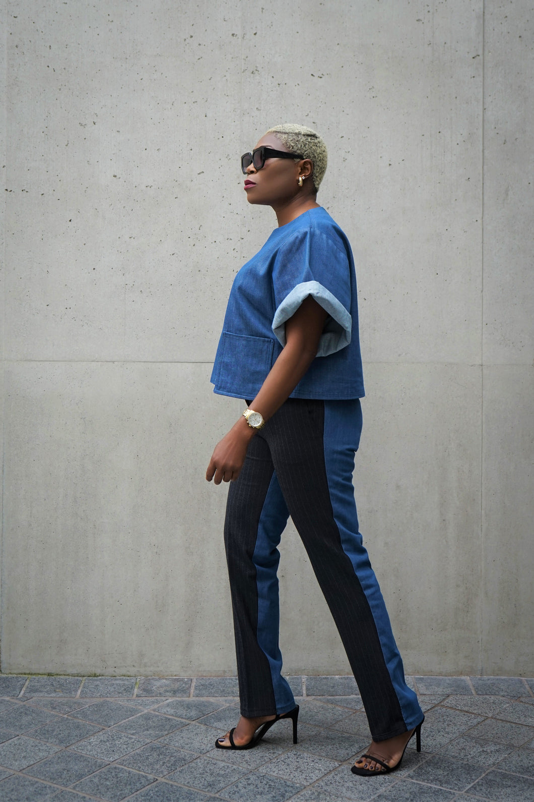 Audrey Denim Two tone (SET)